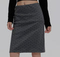 Polka Dot Midi Skirt