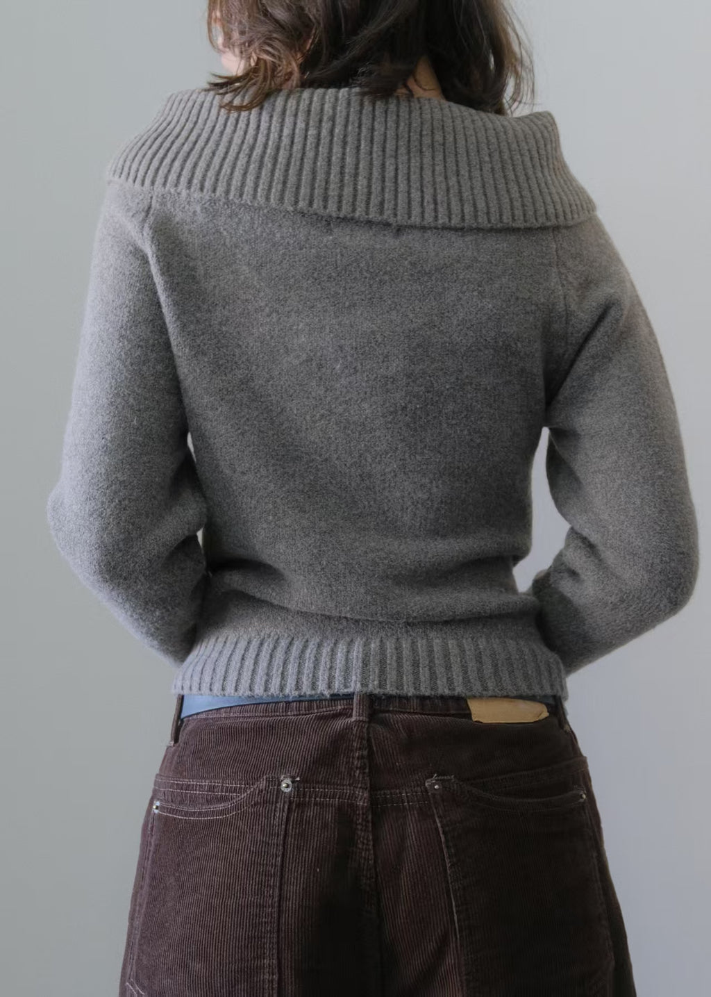 The One-Shoulder Knit | Asymmetric Lantern Sleeve Top