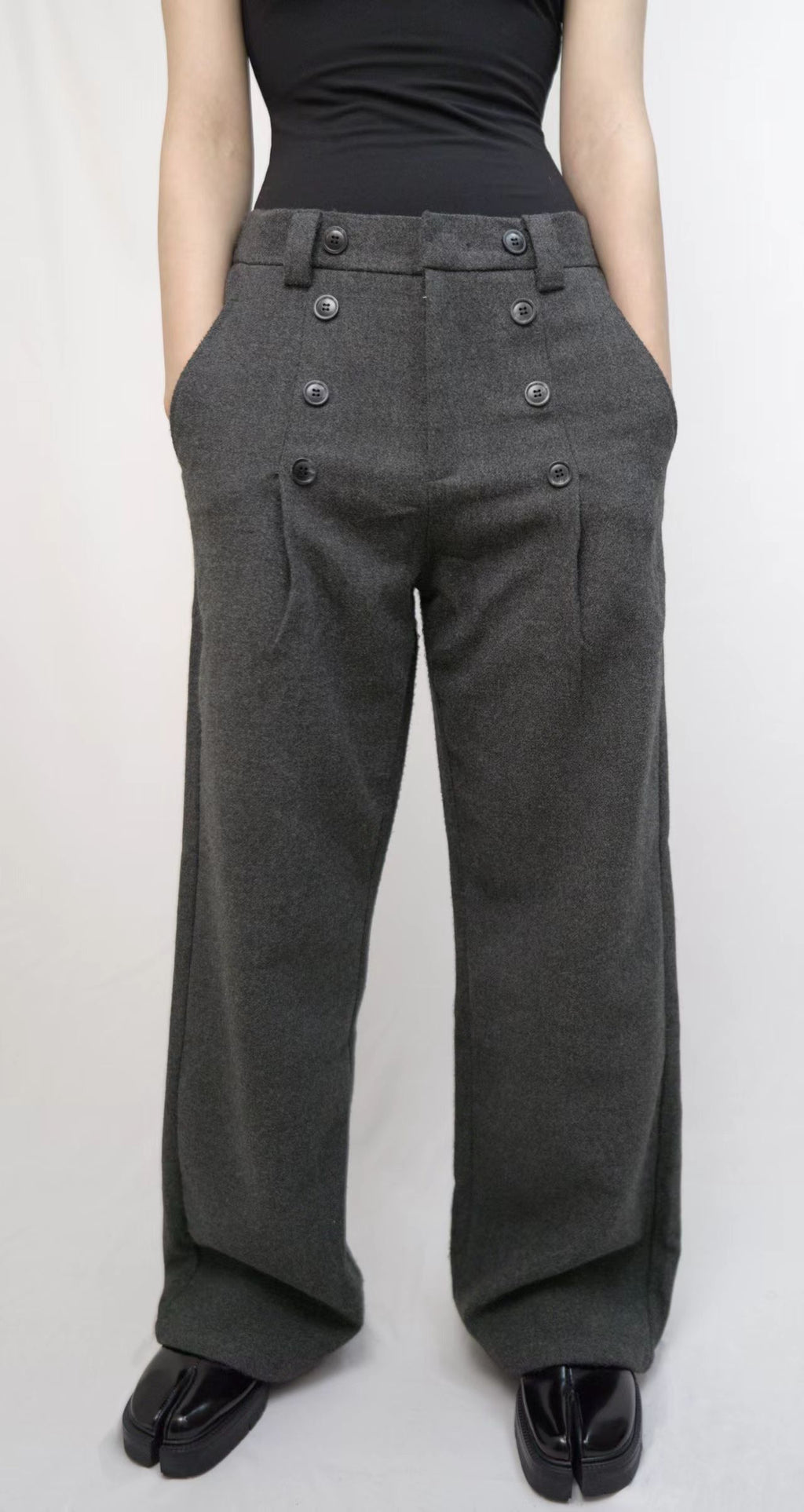 Tailored Wide-Leg Trousers