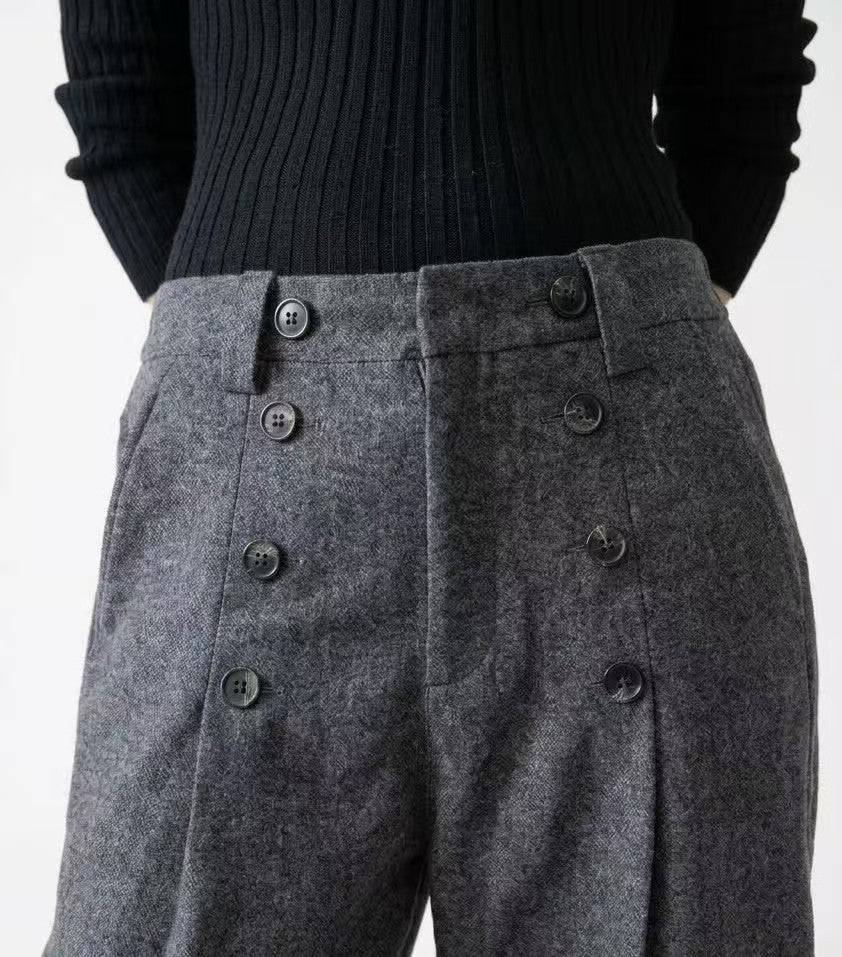 Tailored Wide-Leg Trousers