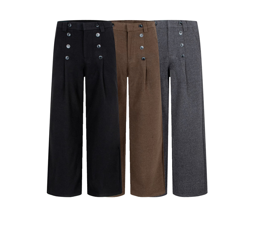 Tailored Wide-Leg Trousers