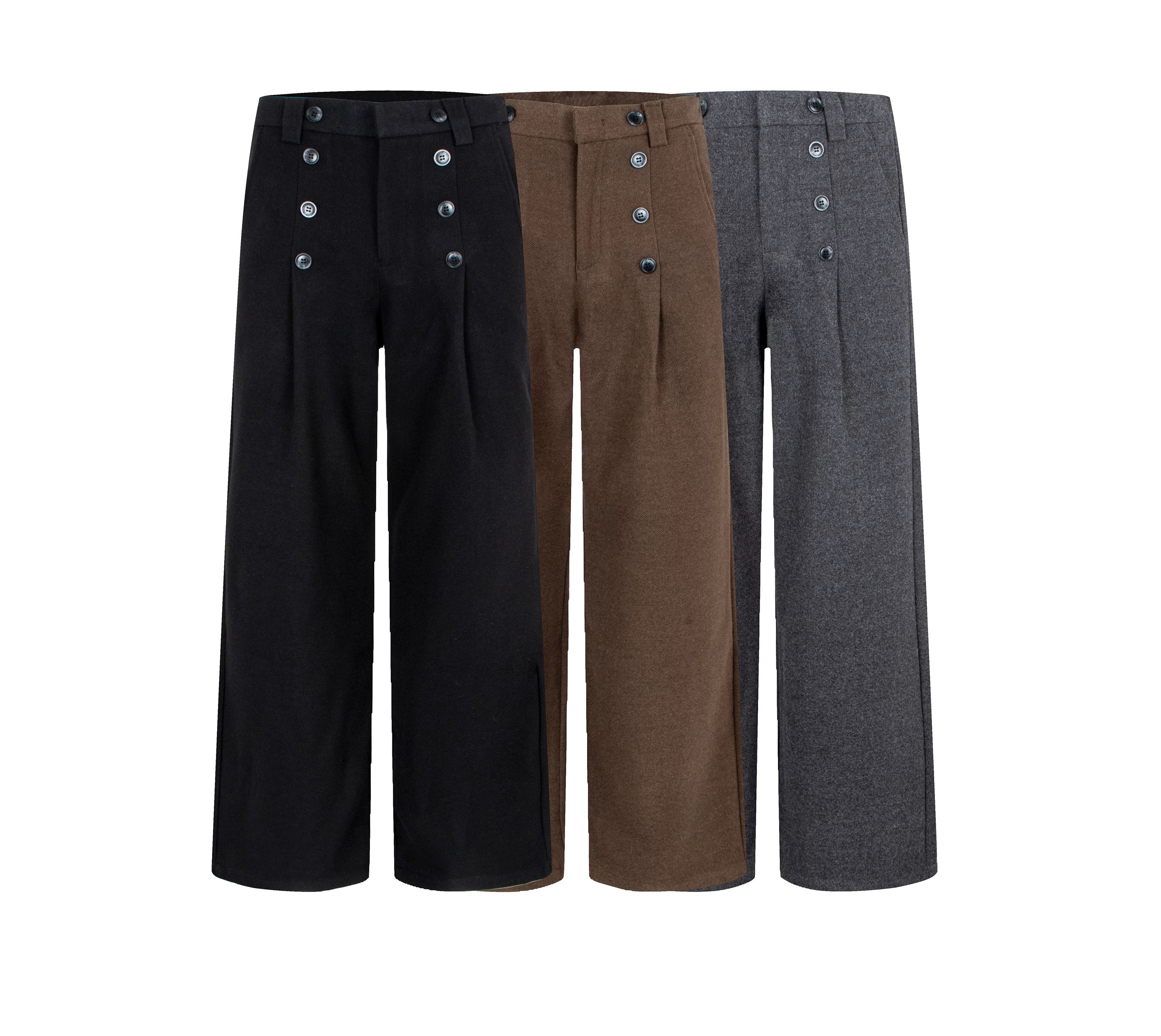 Tailored Wide-Leg Trousers