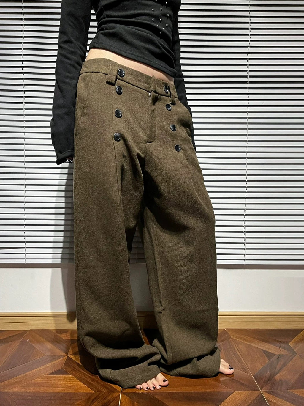 Tailored Wide-Leg Trousers
