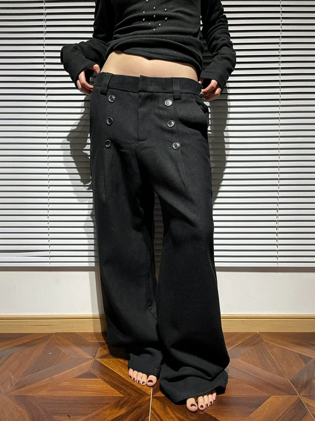 Tailored Wide-Leg Trousers