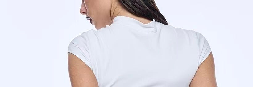 Cut-Out Mock Neck Top