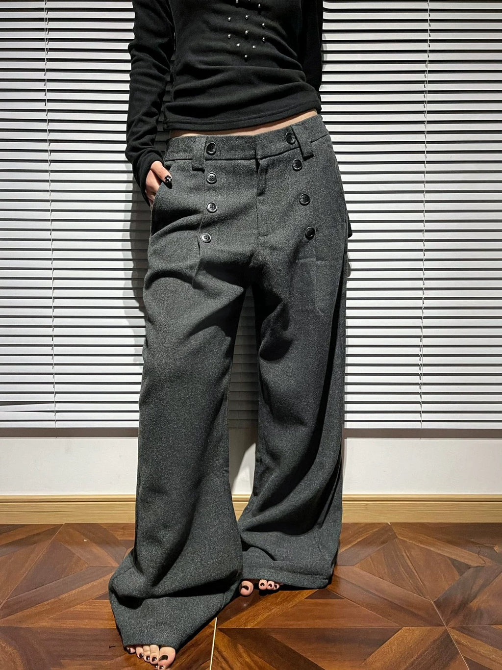 Tailored Wide-Leg Trousers